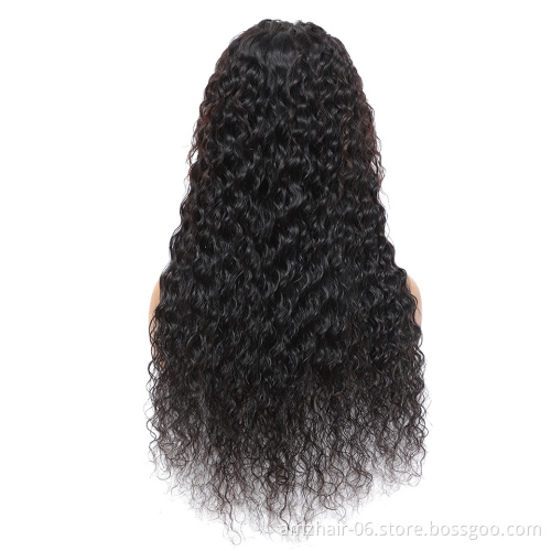 Mink Brazilian Hair Vendor Wholesale Water Wave 5X5 Lace Closure Wig Extension Swiss Lace Closure Human Hair Wig For Black Women